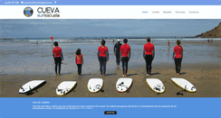 Desktop Screenshot of cuevasurfescuela.com